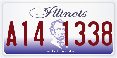 IL license plate A141338