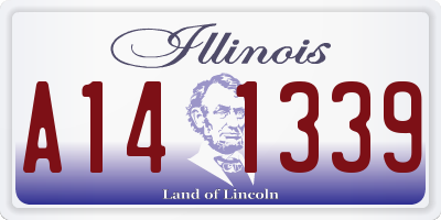 IL license plate A141339