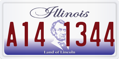 IL license plate A141344