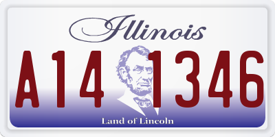 IL license plate A141346