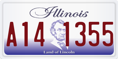 IL license plate A141355