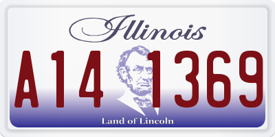 IL license plate A141369