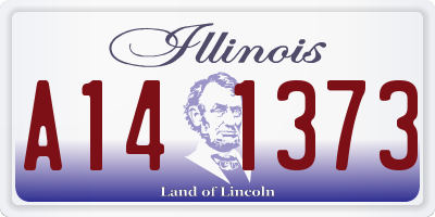 IL license plate A141373