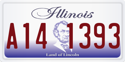 IL license plate A141393