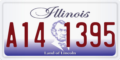 IL license plate A141395
