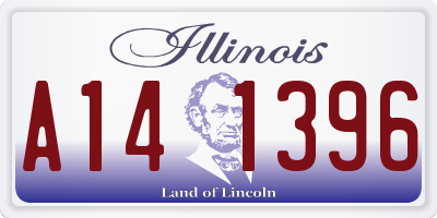 IL license plate A141396