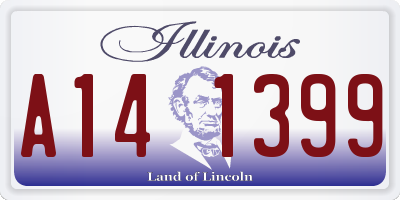 IL license plate A141399