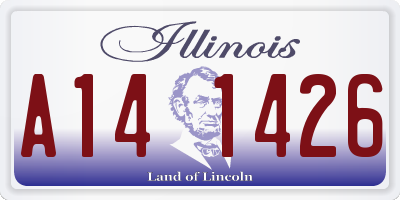 IL license plate A141426