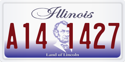 IL license plate A141427