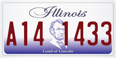IL license plate A141433