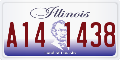 IL license plate A141438