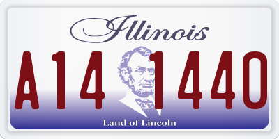 IL license plate A141440