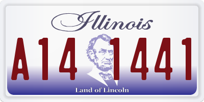 IL license plate A141441