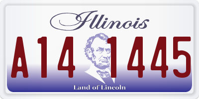 IL license plate A141445