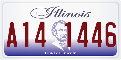 IL license plate A141446