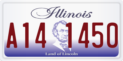 IL license plate A141450