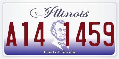 IL license plate A141459