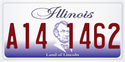IL license plate A141462