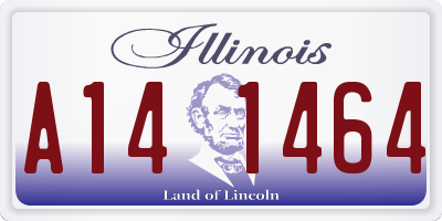 IL license plate A141464
