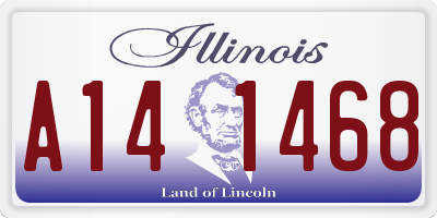 IL license plate A141468
