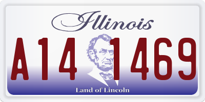 IL license plate A141469