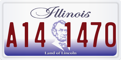 IL license plate A141470