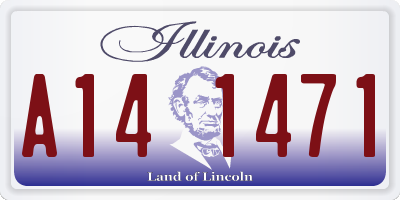 IL license plate A141471