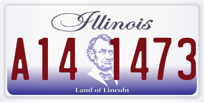 IL license plate A141473
