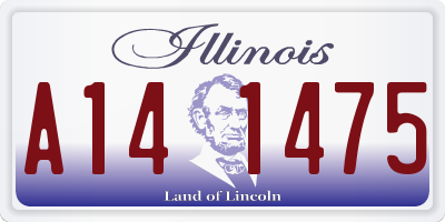 IL license plate A141475
