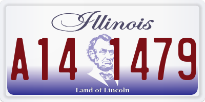IL license plate A141479
