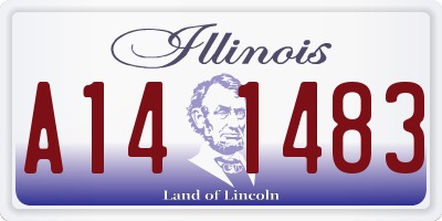 IL license plate A141483
