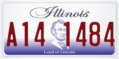 IL license plate A141484