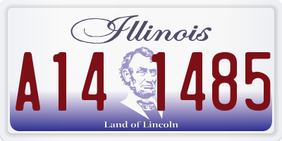 IL license plate A141485