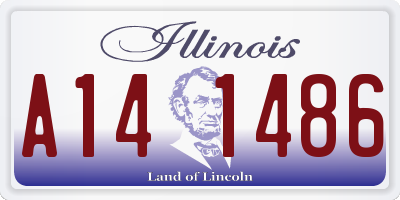IL license plate A141486