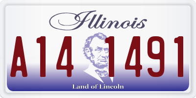 IL license plate A141491