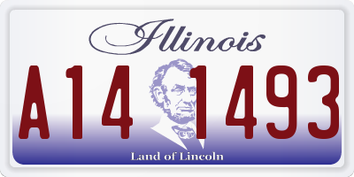 IL license plate A141493