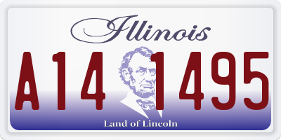 IL license plate A141495