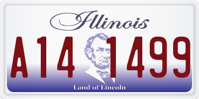 IL license plate A141499