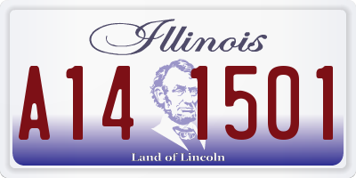 IL license plate A141501