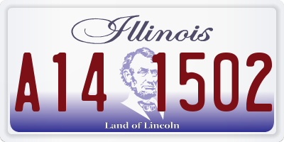 IL license plate A141502