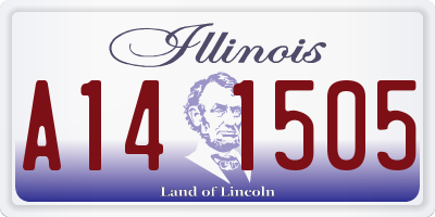 IL license plate A141505