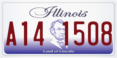IL license plate A141508