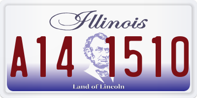 IL license plate A141510