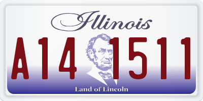 IL license plate A141511