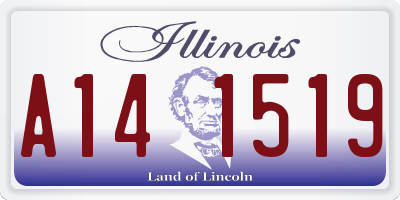 IL license plate A141519