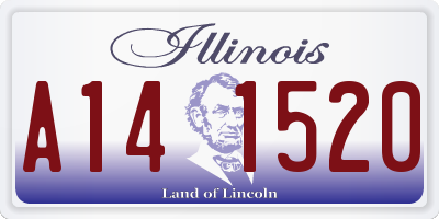 IL license plate A141520
