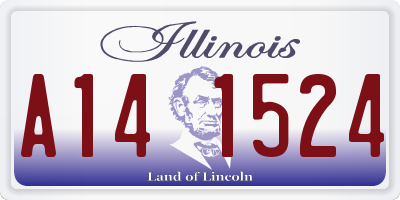 IL license plate A141524