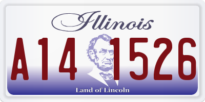IL license plate A141526