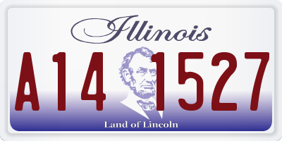 IL license plate A141527