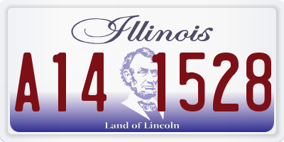 IL license plate A141528